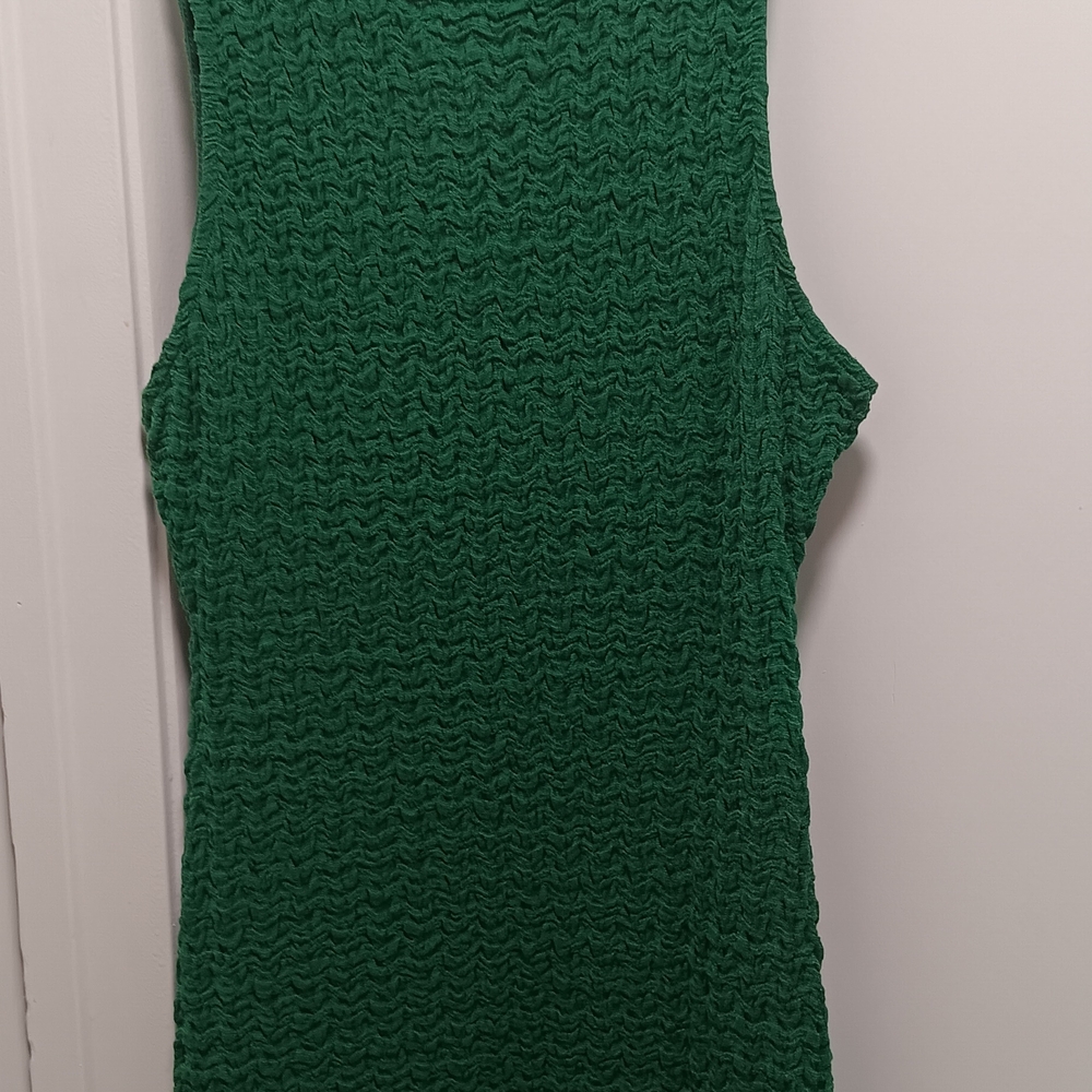 Le Lis Emerald Textured Mini dress